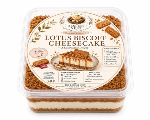 Biscoff Velvet Cheesecake- 350 g (Delivered Next Day separately)