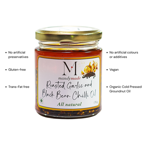 Mandymade Roasted Garlic and Black Bean Chilli Oil