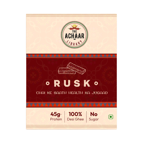 High Protein Sugar-Free Rusk | No Maida | Made with Desi Ghee