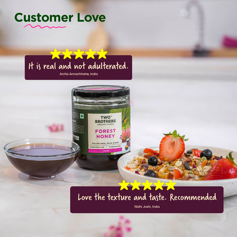 Forest Honey 350g | Raw, Unprocessed, Natural, Wild, and Unfiltered Honey