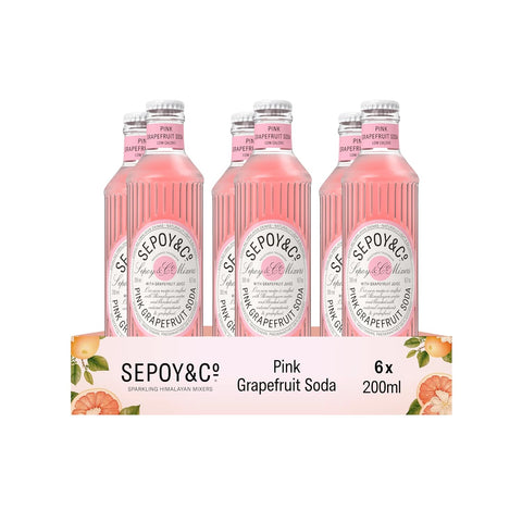 Sepoy & Co Pink Grapefruit Soda (Pack of 6)