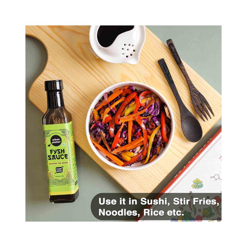 Urban Platter Plant-Based Fysh Sauce, 250g  (Rich Umami Flavour | Vegan Asian Condiment | Perfect for Stir-Fries, Marinades, Dips & Noodles)