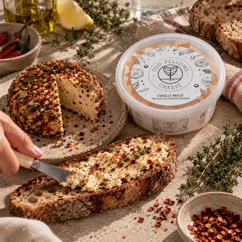 Vegan Cultured Cheese Chilli Melt