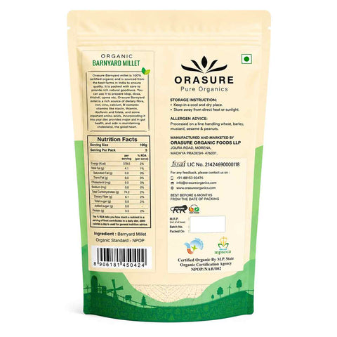 Orasure Organics Barnyard Millet