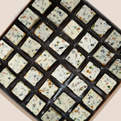 White Chococlate Aam Papad Barfi (Delivered Separately)