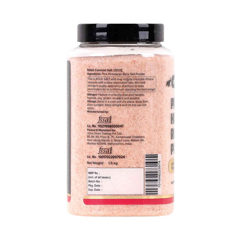 Urban Platter Pink Himalayan Rock Salt Powder, 1.5kg (Mineral-Rich Salt | Unrefined & Pure | Sendha Namak | Non-Iodised | Optically Sorted)