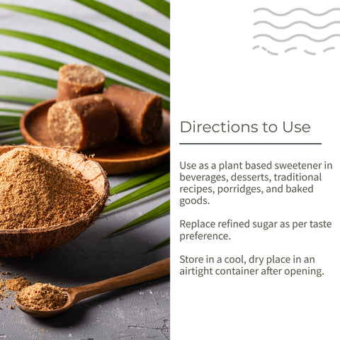 Ecotyl Palm Jaggery Powder | Natural Sweetener | Rich Caramel Taste | 300g
