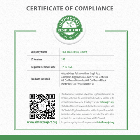 Groundnut Oil 1L India's Only Certified Glyphosate Free Cold Pressed Kacchi Ghani Oil