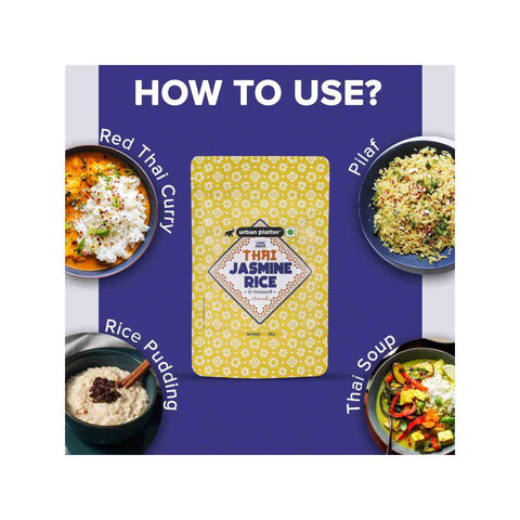 Urban Platter Thai Jasmine Rice, 300g (Aromatic Long-Grain Rice | Soft & Fluffy Texture | Asian Pantry Staple)