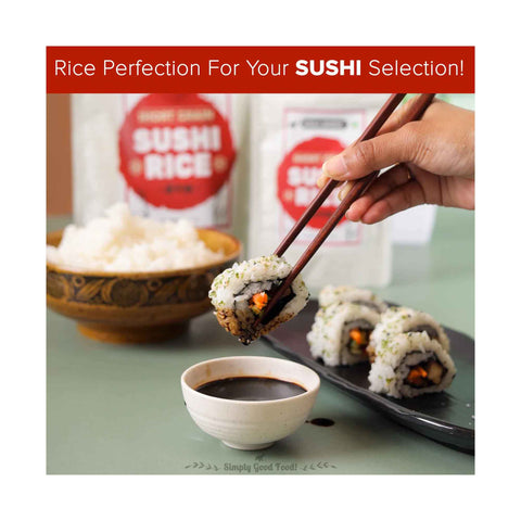 Urban Platter Short-Grain Sushi Rice, 300g (Sticky, Chewy & Aromatic )