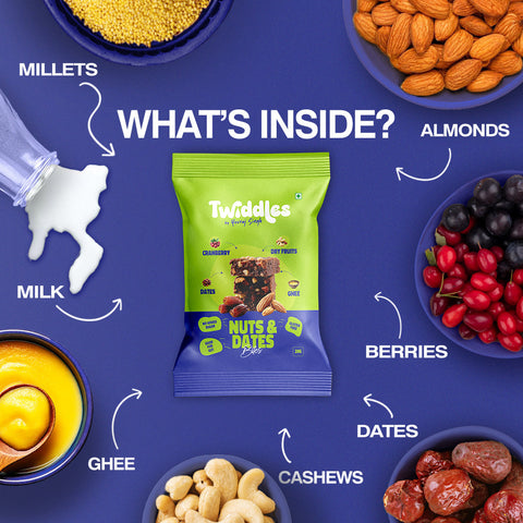 Twiddles Date and Nut Power Bite 20grams  each pack