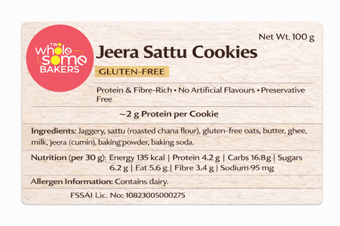 Jeera Sattu Cookie ( Gluten free)
