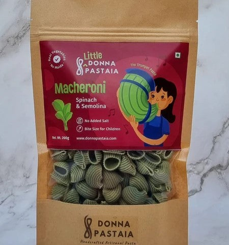 Little Maccheroni 'The Trumpet' | Spinach & Semolina Pasta