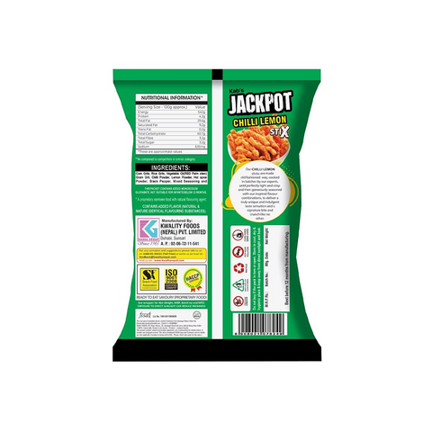 Kab's Jackpot Chilli Lemon Stix 80g
