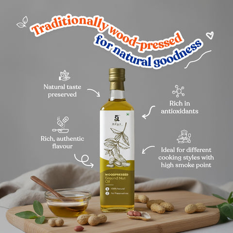 Woodpressed Groundnut Oil
