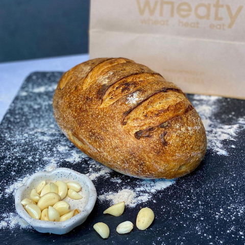 Wheaty Oval Sourdough Bread (100% Atta) 1Pc