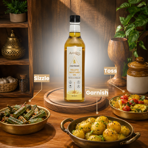 Aadiras Cold Pressed Yellow Mustard Oil
