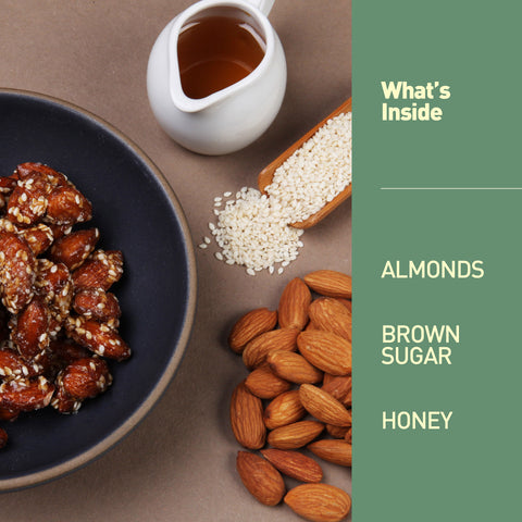 Nourish Organics Honey Roasted Almonds 100grams