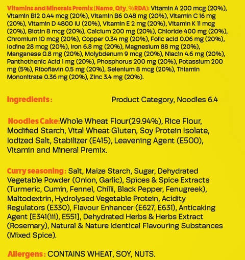 Jify Korean Ramen, Curry Flavour