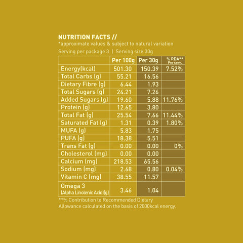 Nourish Organics Honey Roasted Walnut 100grams