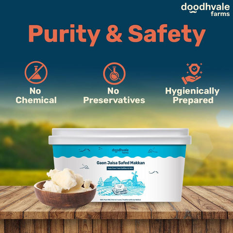 Fresh White Butter (Safed Makkhan) (Delivered Separately Next Day)