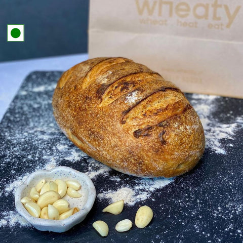 Wheaty Oval Sourdough Bread (100% Atta) 1Pc 600g