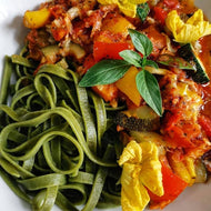 Spinach Fettuccine Whole Wheat & Semolina - Eggless Pasta
