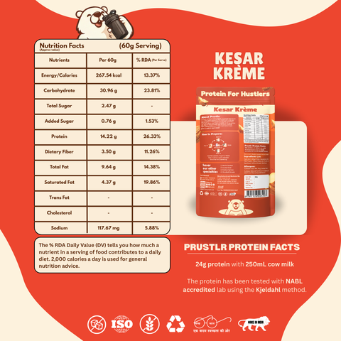Everyday Protein Oats | Kesar Krème | Pack of 1