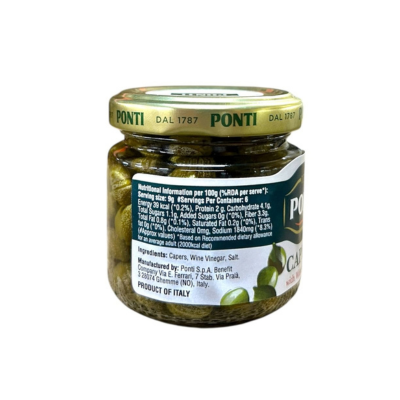 Ponti Capers in Wine Vinegar 95g