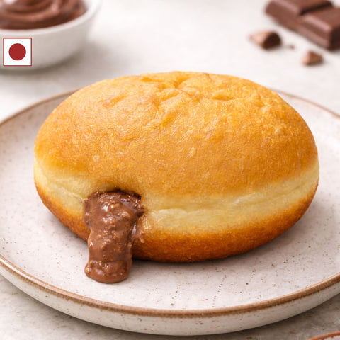 Center Filled Dark Chocolate Doughnut (Bomboloni)