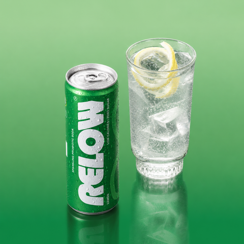 Relow Lemon Sparkling Probiotic Soda