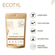 Ecotyl Khandsari Sugar | Unrefined Natural Sweetener | Rich in Malth | 200g