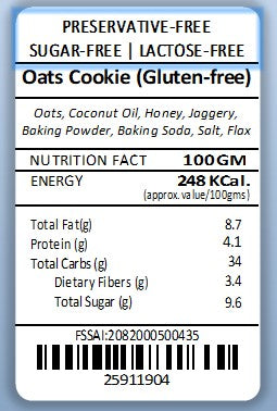 Gluten Free Cookie- 100% Oats Cookie