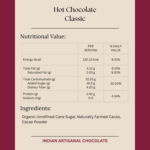 Darkins Hot Chocolate MIx - classic