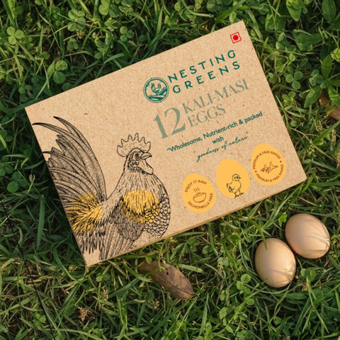 Kadaknath Eggs - (12pcs)