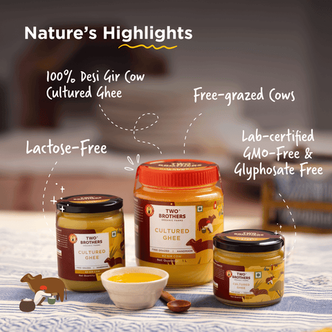 A2 Cow Ghee 500 ml |  India's Only Certified Glyphosate Free A2 Cow Ghee
