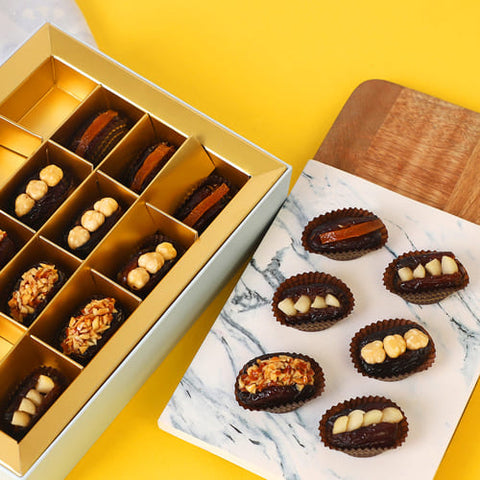 Assorted Stuffed Dates Box - 16 Pieces