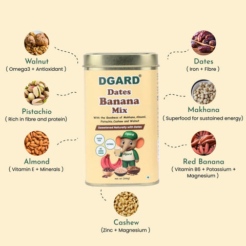 DGARD Dates Banana Mix 200 grams
