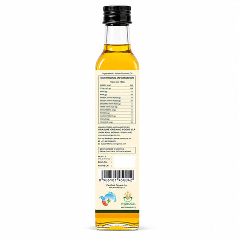 Orasure Organics Yellow Mustard Oil
