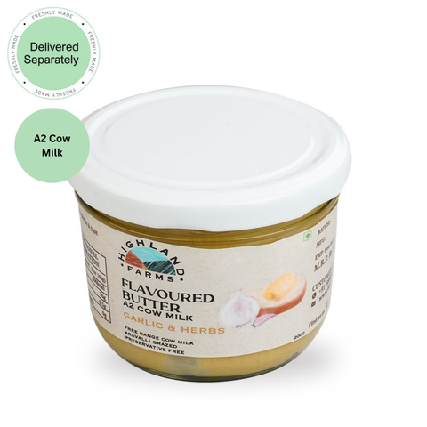 A2 Cow Milk Butter (Garlic herbs) (Delivered Separately)