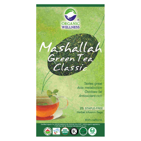 Mashallah Green Tea Classic (Tea Bags) (Certified Organic)