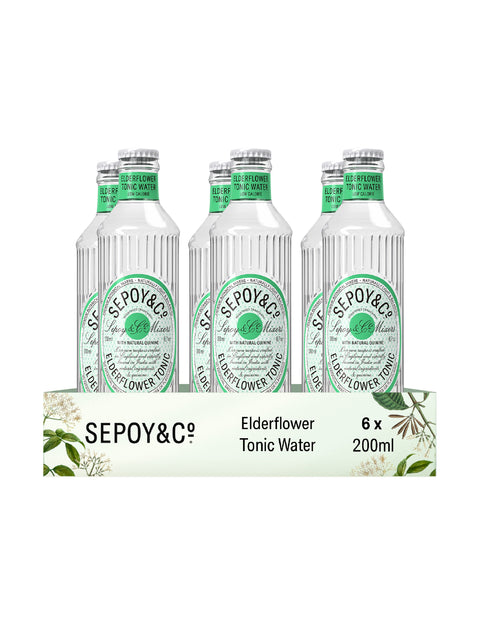 Sepoy & Co Elderflower Tonic Water (Pack of 6)