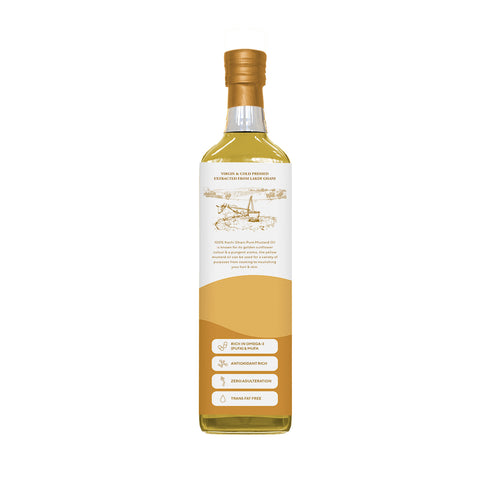 Adya Organics Woodpressed Yellow Mustard Oil