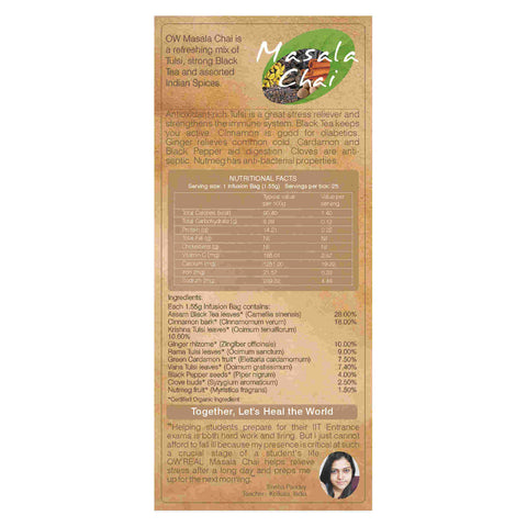 Organic Wellness Masala Chai (25 Tea Bags)