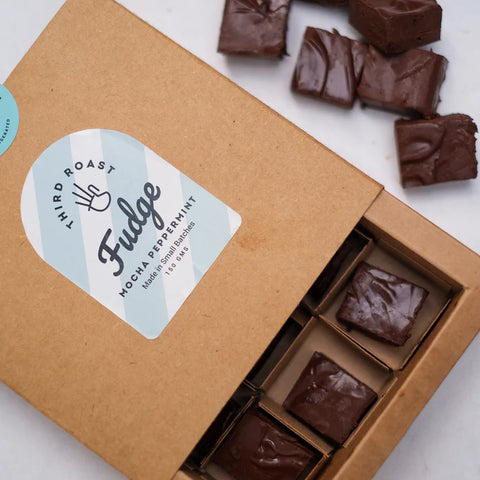 Mocha Peppermint Fudge