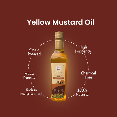 KSKT Yellow Mustard Oil (Cold Pressed)