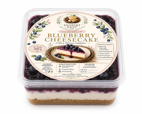 Blueberry Cheese Cake- 350 Gms (Delivered Next Day Separately)