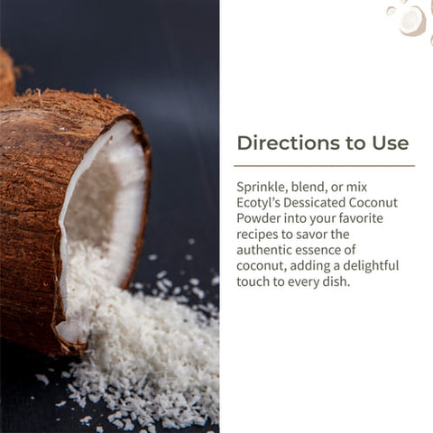 Ecotyl Desiccated Coconut Powder 250 grams