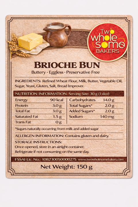 Brioche Gourmet Bun (2pc)