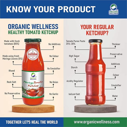 Organic Wellness Moringa Tomato Ketchup 350 grams